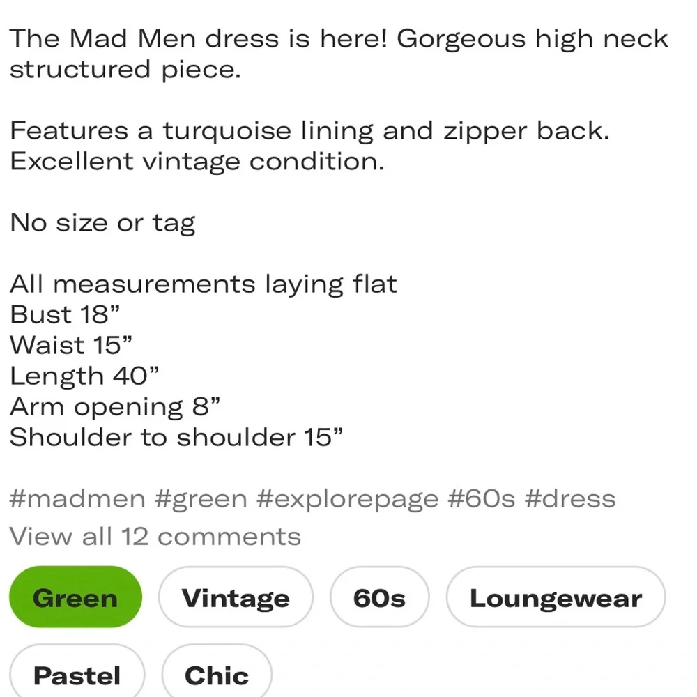 Vintage 1960s turquoise and gold jacquard dress - Picture 5 of 8